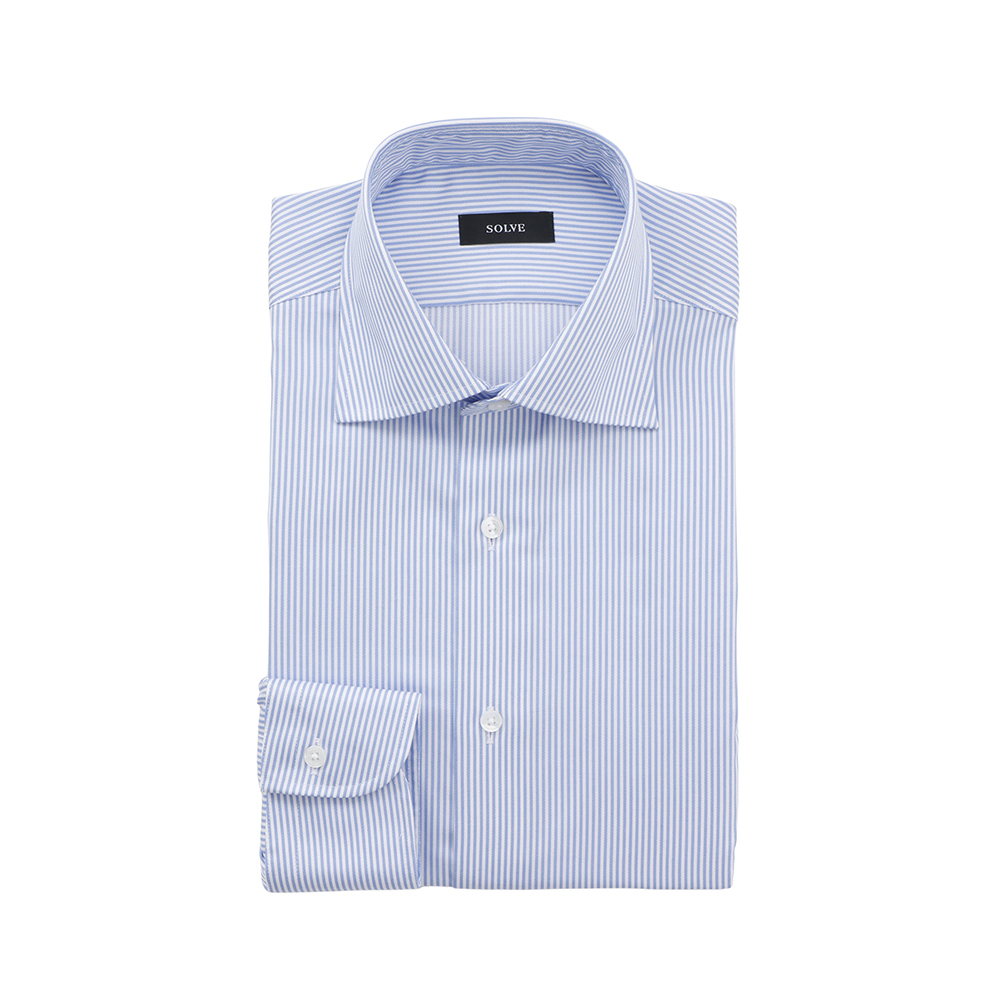 ブルーストライプ　100番手双糸