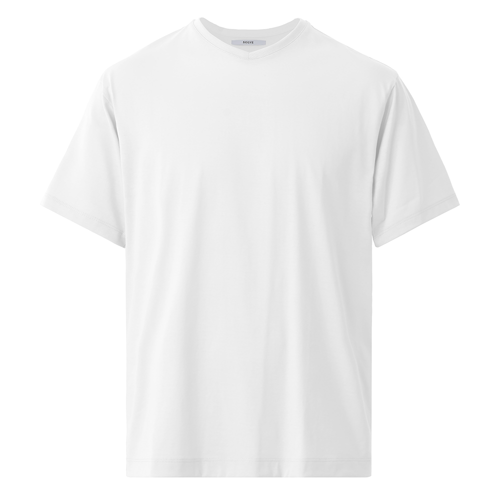 【B.R.Channel掲載】仕事Tシャツ Vネック（Palo Alto）ホワイト M