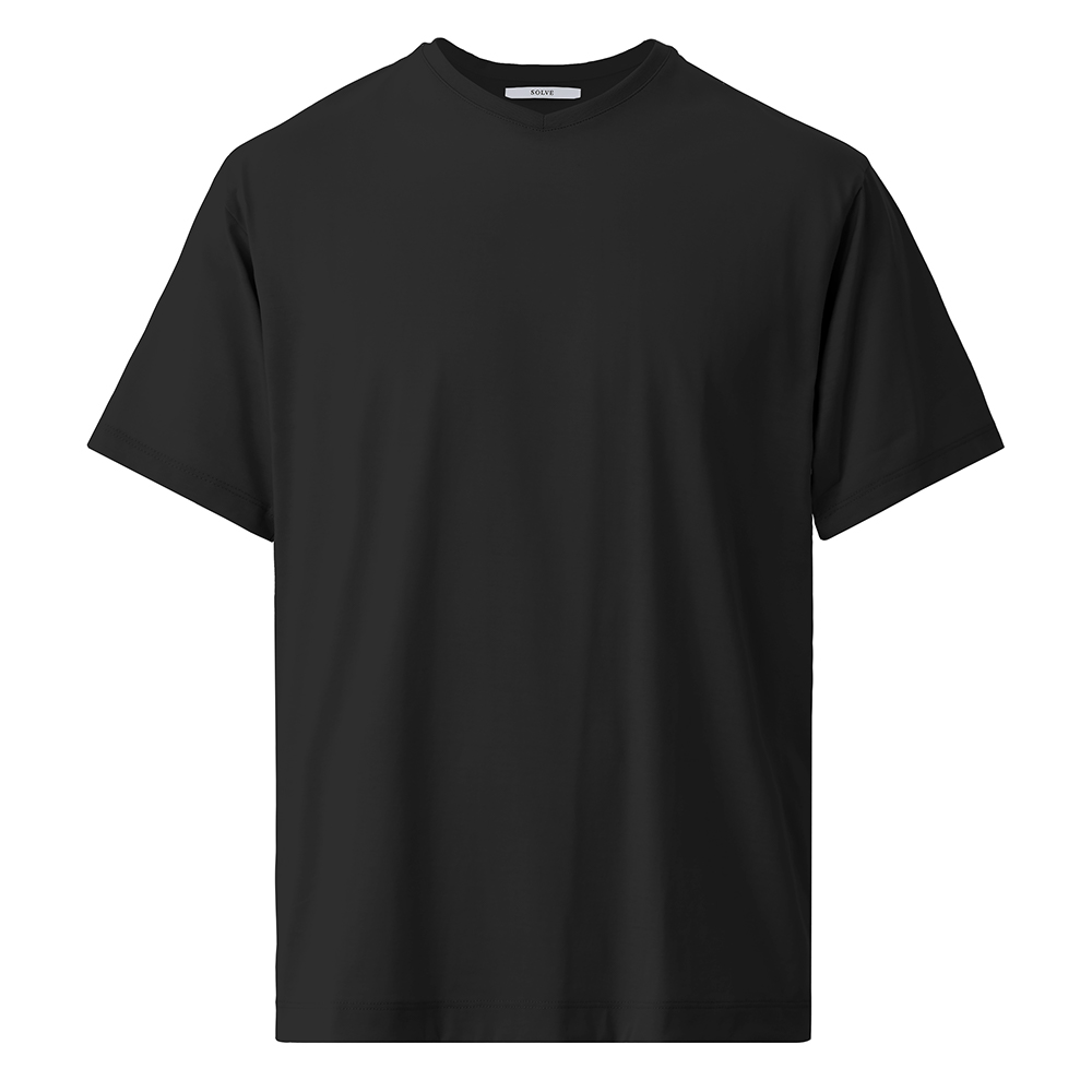 【本店】仕事Tシャツ Vネック（Palo Alto）ブラック XL