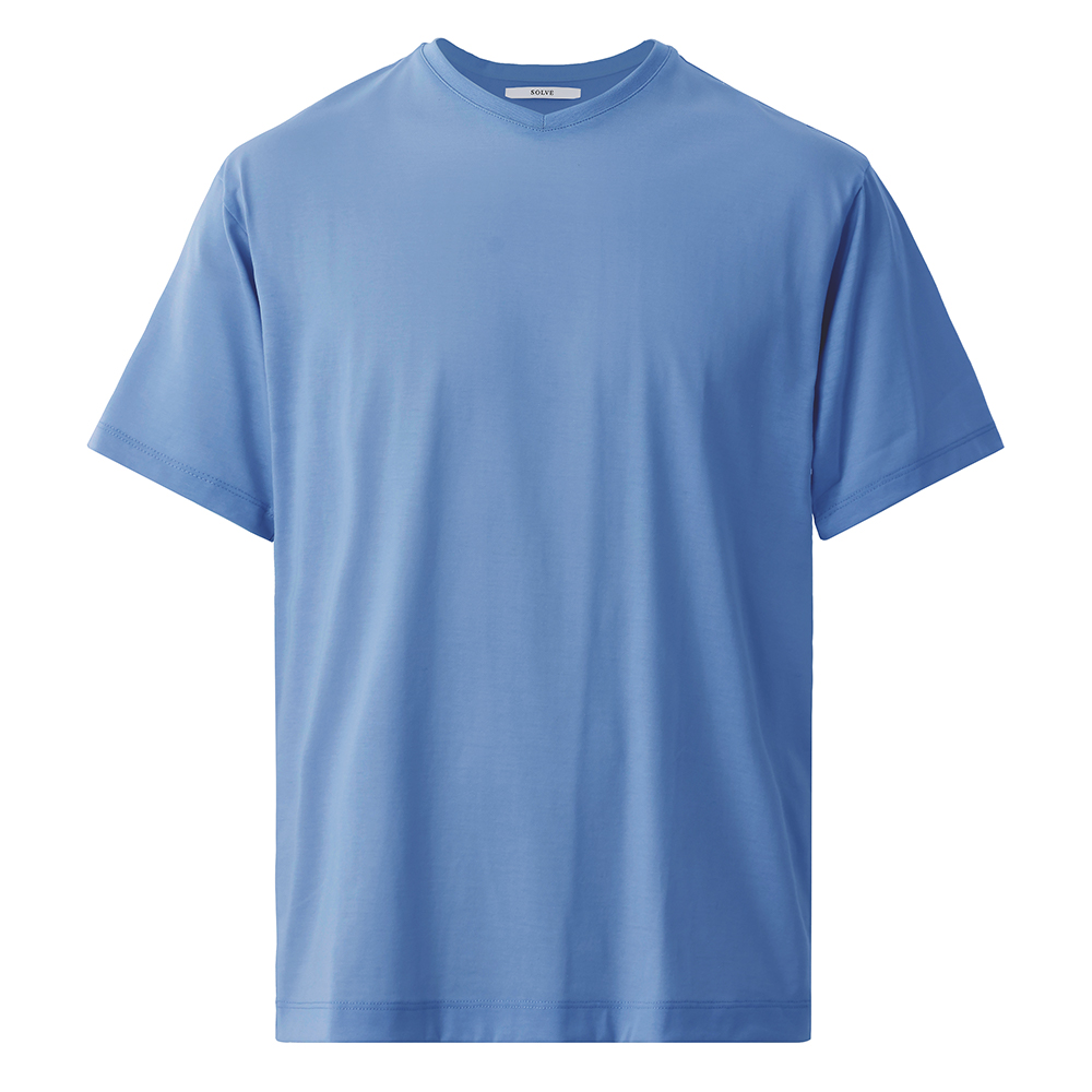 【本店】仕事Tシャツ Vネック（Palo Alto）ブルー XXL