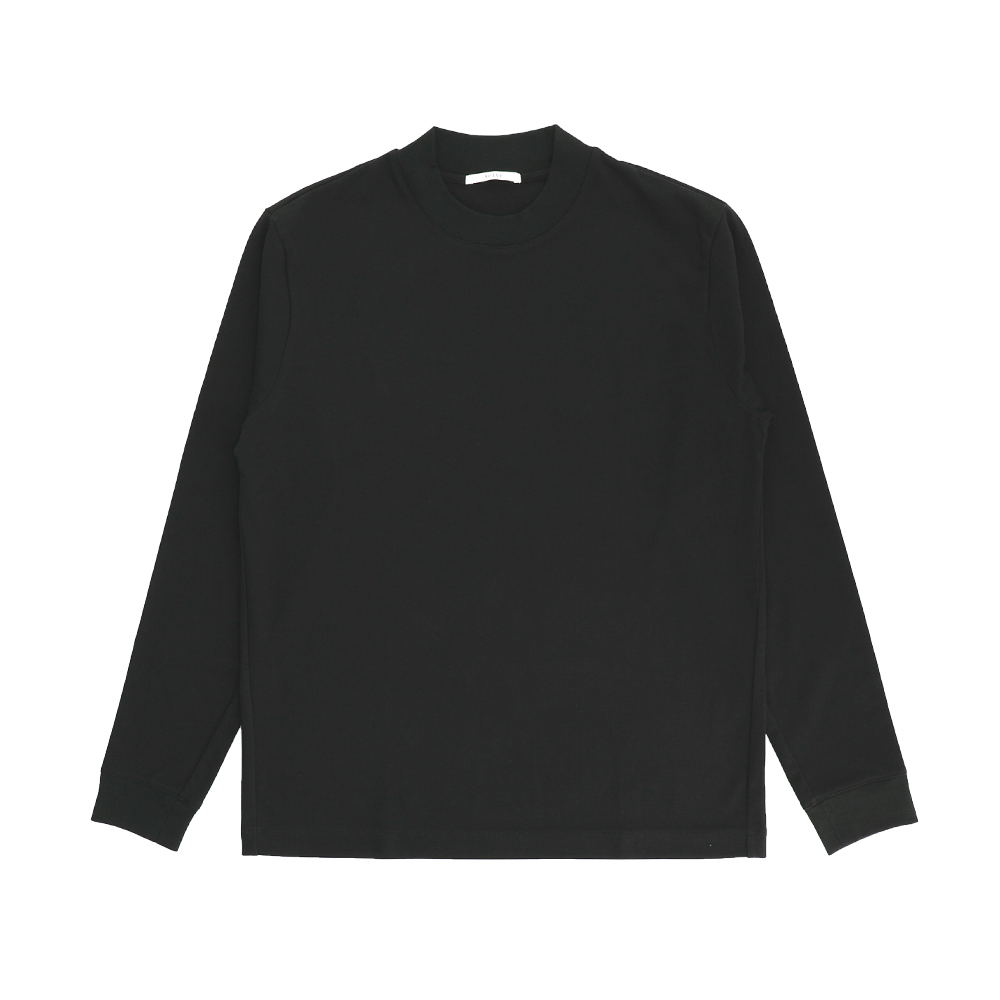 【本店】仕事Tシャツ 変形モックネック 長袖（San Jose）ブラック XL