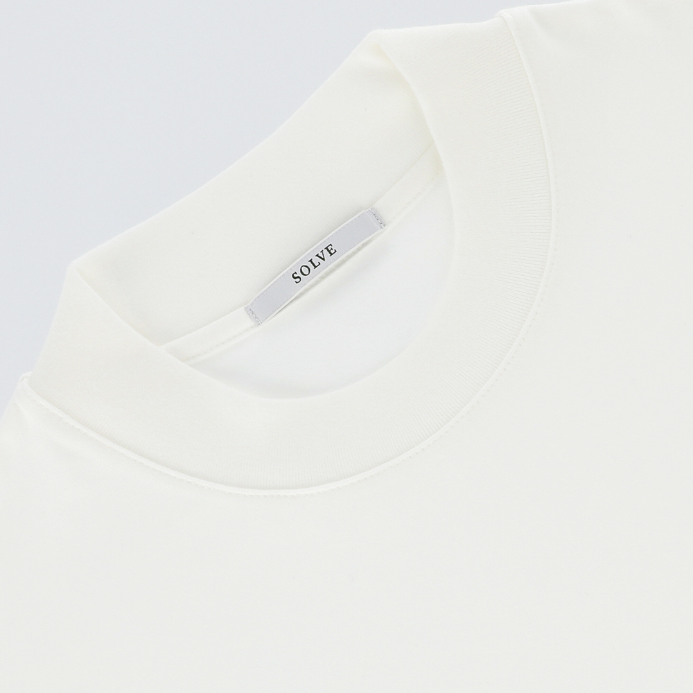 仕事Tシャツ 変形モックネック（San Jose）ホワイト XL