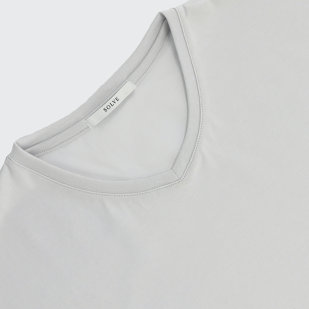 【本店】仕事Tシャツ Vネック（Palo Alto）ライトグレー XL