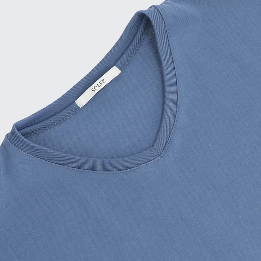 【本店】仕事Tシャツ Vネック（Palo Alto）ブルー XXL