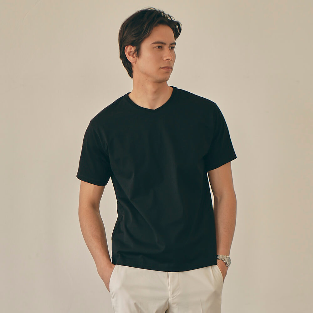 仕事Tシャツ Vネック（Palo Alto）ブラック XL
