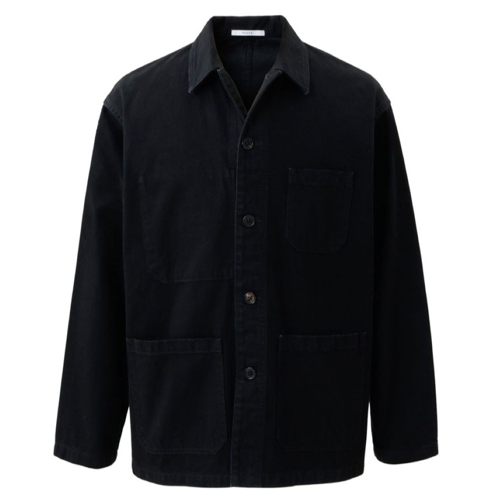 【NEW】Journey Coverall Jacket スーピマコットン デニム ブラック L