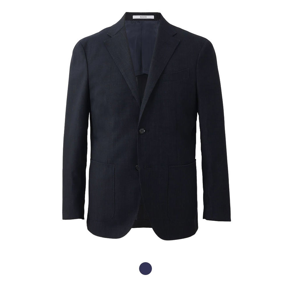 Mellow Jacket ウールデニム ストレッチ ネイビー M