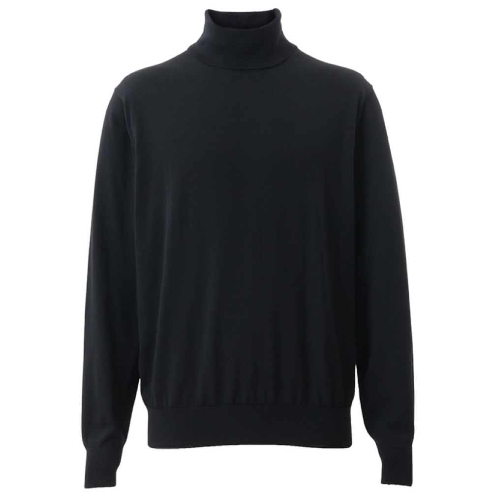 【NEW】Mellow Knit ハイネック スーパーハイゲージ ブラック M