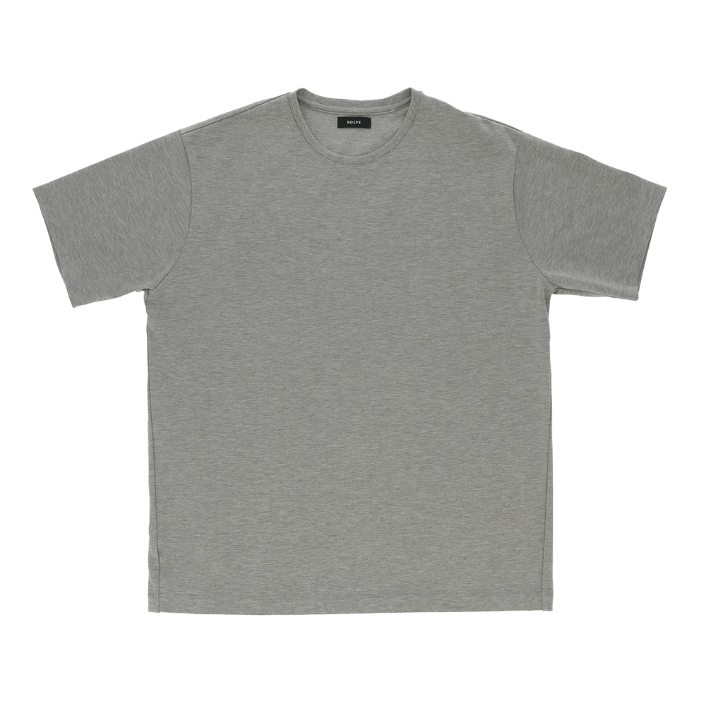 【販売期間終了】Mellow T-シャツ（オーダーメイド） クルーネック 半袖 ALBINIコットン メランジュライトグレー XS