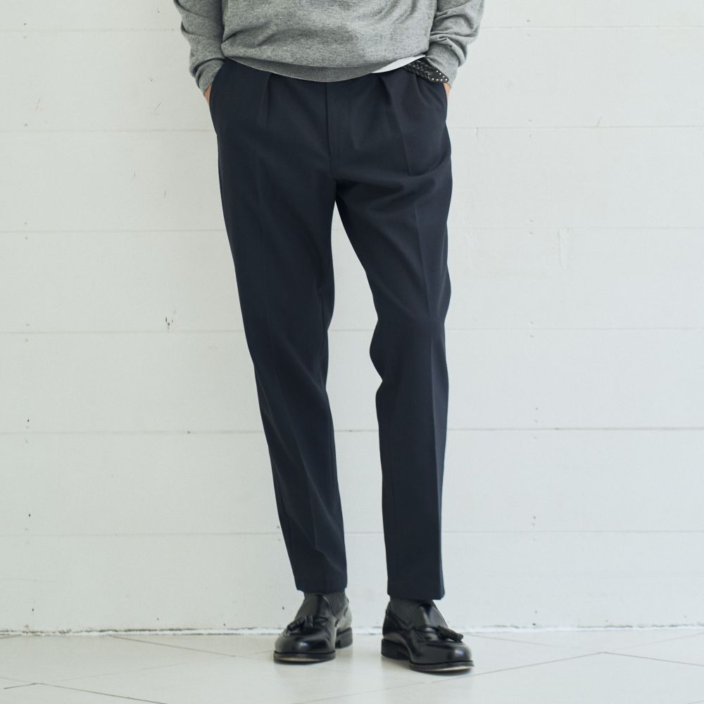 【NEW】Mellow Slacks アーバン イージーケアコットン ネイビー M