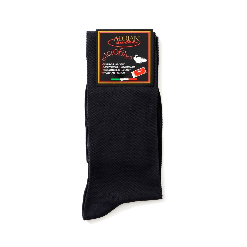 【NEW】ADRIAN ロングホーズ ソックス ピケ ブラック