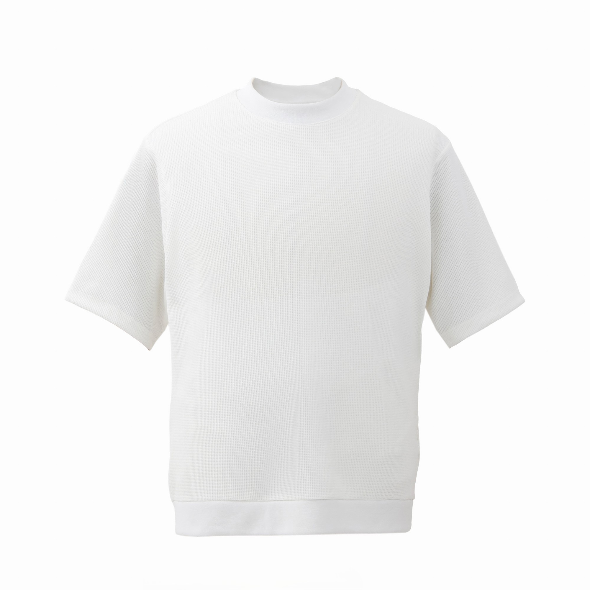 【NEW】Surf T-シャツ セミモックネック 半袖 ドライタッチポリエステル ワッフル