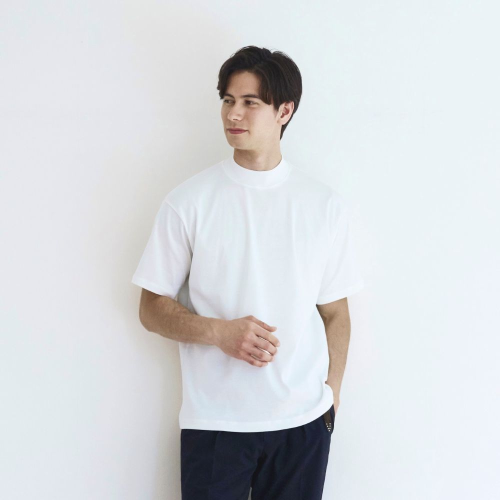 【NEW】Surf T-シャツ モックネック サンホーキンコットン フライス 半袖